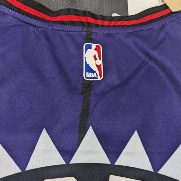 Men's Mitchell & Ness Carter #15 Purple Toronto Raptors 1998/99 Hardwood Jersey - Picture 7 of 8